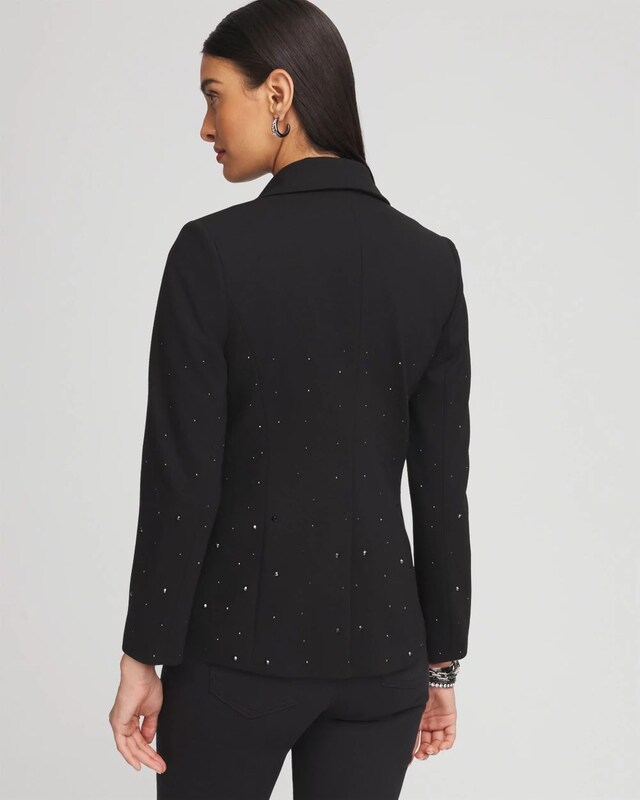 Rhinestone Embellished Blazer - image 3